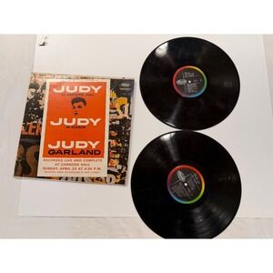 Judy Garland At Carnegie Hall 2xLP Vinyl Record Capitol Label WBO-1569 Scratched